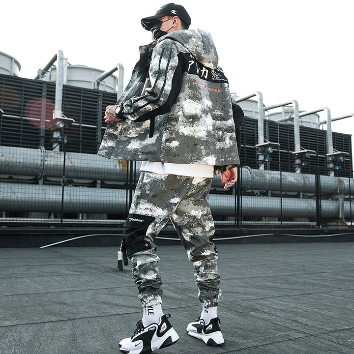 Discover the Ultimate Men's Loose Fit Camouflage Jacket Set