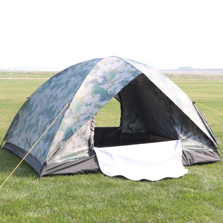 Experience the Great Outdoors with Our 3-4 Person Camouflage Camping Tent