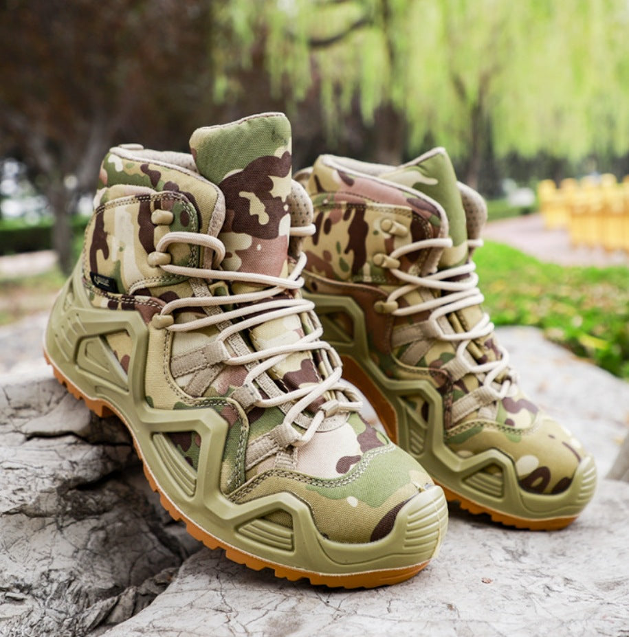 Unleash Your Adventurous Spirit with Mid-Top Military Training Combat Hiking Boots