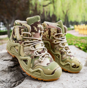 Unleash Your Adventurous Spirit with Mid-Top Military Training Combat Hiking Boots
