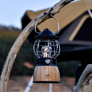 Illuminate Your Adventures with the Retro Portable Hanging Camping Lantern