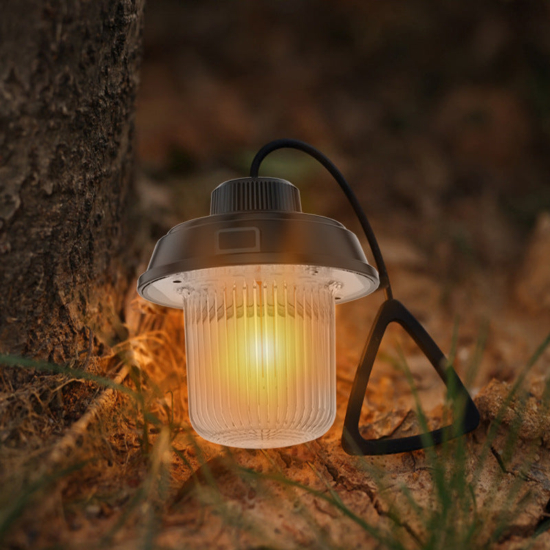 Illuminate Your Adventures with the Retro Rechargeable Multi-Function Portable Camping Lantern