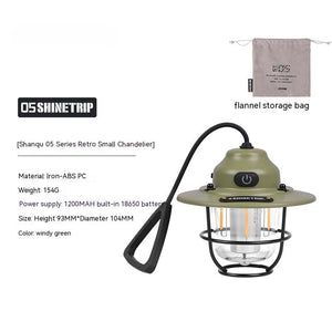 Illuminate Your Adventures with the Outdoor Pine Cone Camping Lantern Chandelier
