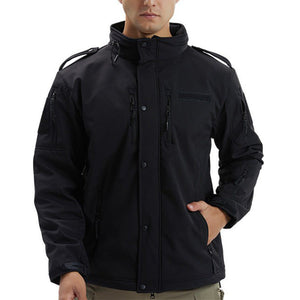 Unleash Your Adventurous Spirit with the Men Fleece Camouflage Waterproof Soft Shell Jacket